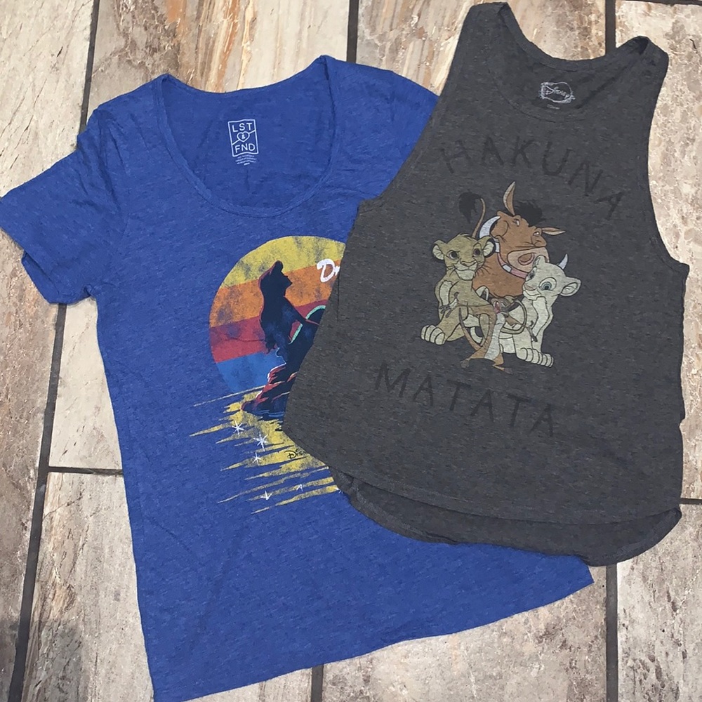 Two Disney Themed Tops